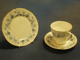 A Coalclough 18 piece Braganza pattern tea service comprising: 6 plates and 6 cups and 6 saucers