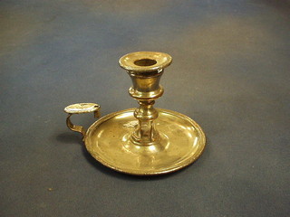 A silver plated chamber stick
