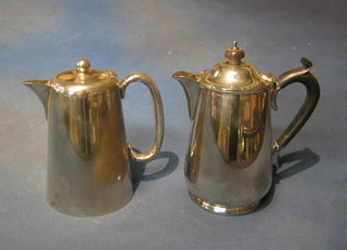 2 silver plated hotelware hotwater jugs