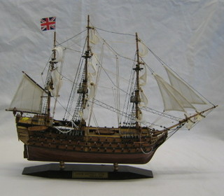 A wooden model boat of HMS Victory 20"