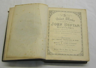 1 vol. "The Selected Works of John Bunyan 1871" leather bound