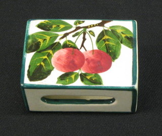 A "Wemyss" style match box the base marked T Goode & Co. South Eardley St London 3"