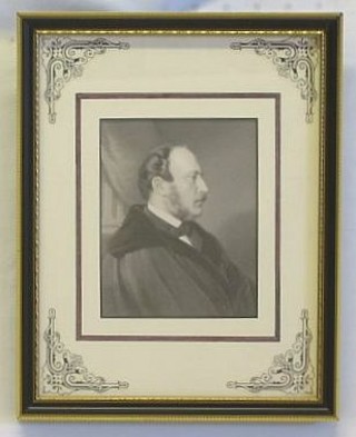 A Victorian monochrome print "Prince Albert" 4 1/2" x 4"