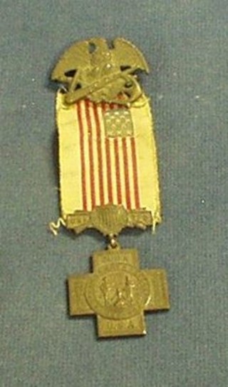 A Victorian bronze American commemorative medal, The Spanish Veterans 1898 to 1899