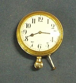 A car clock with Arabic numerals marked To Commemorate a Very Brave Deed, 27 6 25