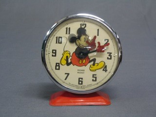 A 1964 Walt Disney Bayard Mickey Mouse alarm clock