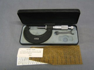 An MW 1-2" No.966 micrometer, cased