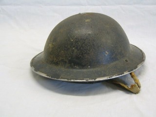 A WWII steel helmet