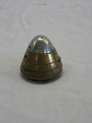 A fuse time delay nose cone from a WWI shell