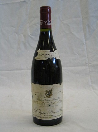 A bottle of 1996 Savigny-Dominode