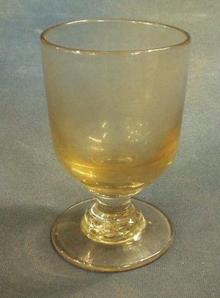 A Georgian glass rummer