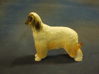 A Soviet Russian figure of an Afghan hound  8"