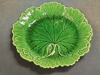 A circular Wedgwood leaf shaped dish, the base incised G G Wedgwood 8"