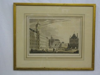 An 18th/19th Century monochrome print "Amsterdam" 9" x 13"