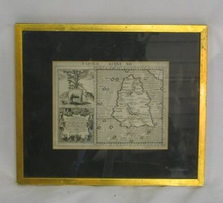 An 18th Century Atlas page marked Tabvla Asiae 5" x 6"