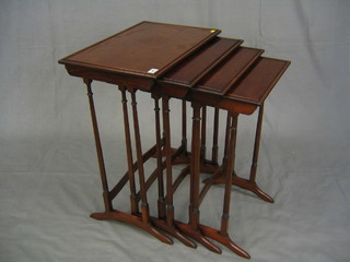 A quartetto of Verney Martin interfitting coffee tables, signed Allen