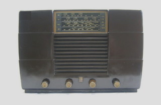A 1930's Philco radio contained in a brown Bakelite case