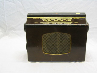 A Feranti No. 545 radio contained in a walnut finished case