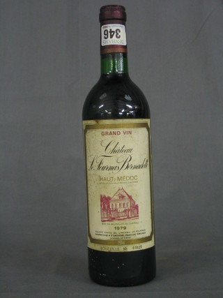 A bottle of 1979 Chateau Le Fouinas Beinadotte Haut Medoc
