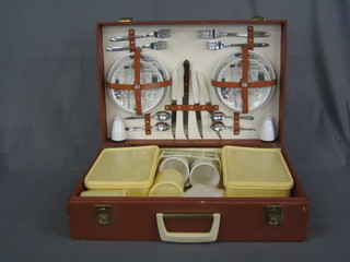 A  1960's picnic set by Brexton with Barker Bros. china cups 