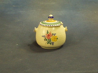 A Poole Pottery preserve jar and cover, the base impressed Poole Made in England and incised 260 3"