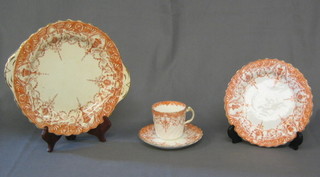 An Edwardian pottery tea service