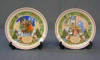 6 Wedgwood Christmas plates 1979 - 1984