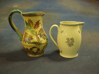 An Adams Calyxware jug 7" and a "Denby" pottery jug 9" (chip to base)