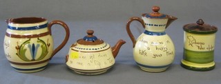 A collection of Torquay ware (some f)