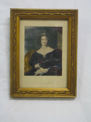 A 19th Century coloured print "The Countess of Wilton"