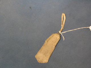 A Continental silver chain mail purse 5"