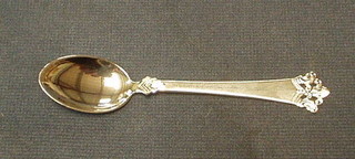A set of 16 "Swedish" pierced silver spoons 5 ozs, marked 830SNM