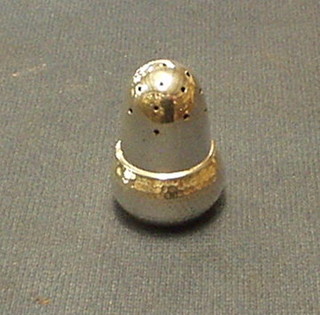 A "Swedish" silver miniature pepperette in the form of an acorn, the base marked 830S