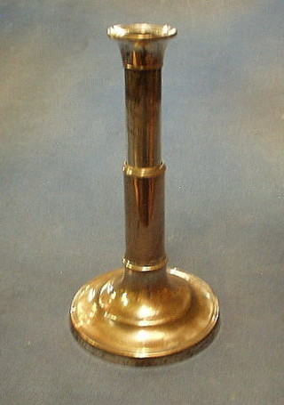 A 19th Century Sheffield plate telescopic candlestick