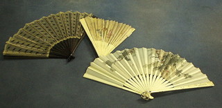 An ivory fan and 2 others
