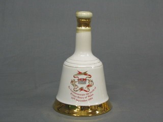 A 1984 Wade Bells Whiskey decanter to commemorate the birth of Prince Henry of Wales