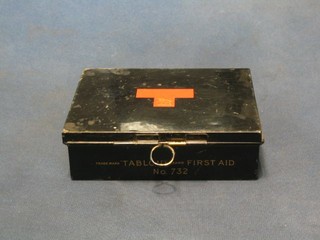 A Tabloid brand first aid kit No.732 contained in a metal case