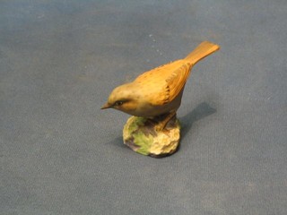 A Royal Worcester figure of a Hedge Sparrow, base marked 3333