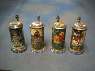 4 Villeroy Boch limited edition porcelain steins "Russian Fairy Tales" 1978