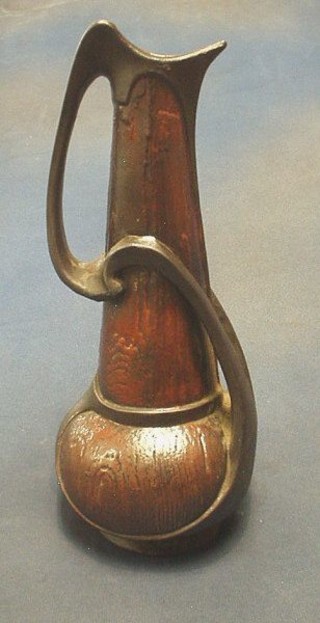 An Art Nouveau Bretby pottery jug in the style of David Ash 12" (f)