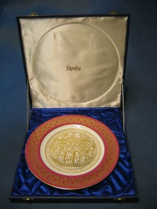 A Spode 800th Anniversary of Sir Thomas Becket plated, limited edition, cased