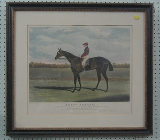 A 19th Century coloured racing print after Herring "Bessy Bedlam The Property of Colonel King" contained in a Hogarth frame 12" x 16"