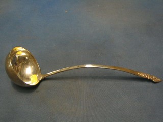 A Taiwanese silver soup ladle