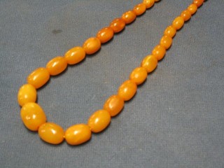 A string of amber beads