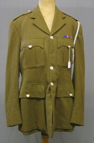 A Royal Electrical Mechanical & Engineers Staff Sargent's service dress jacket and trousers