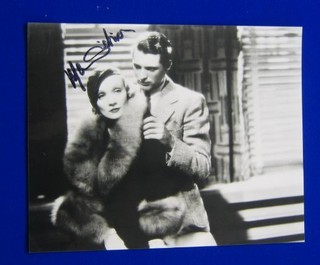 A signed photograph of Marlene Dietrich