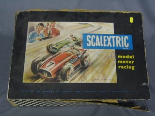 A Scalextrix model motor racing game complete with 2 racing cars, boxed