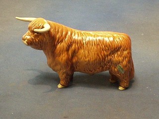 A Beswick figure of a standing Highland Bull 5"