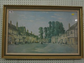 After Charles Cundall "Lacock" limited edition 15" x 25"