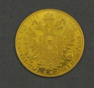 A 1915 Austrian gold coin
